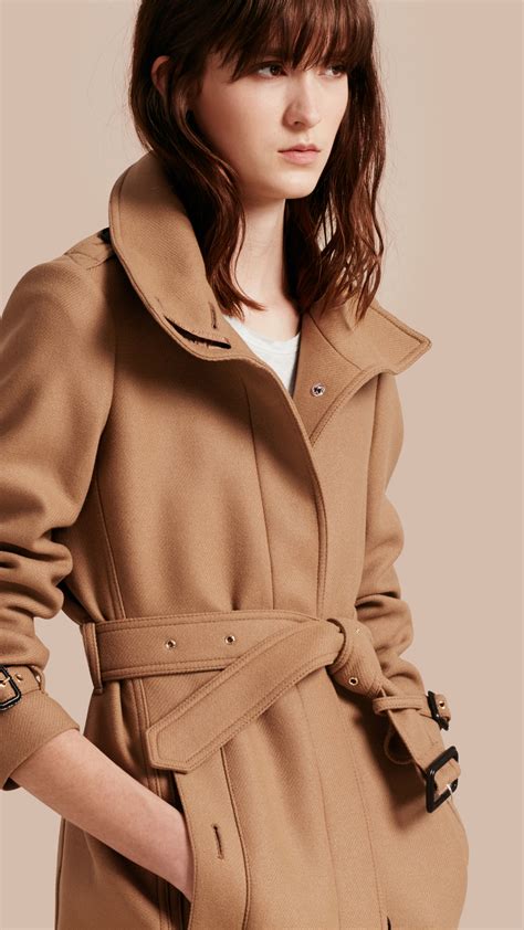 funnel neck military jacket burberry|burberry cashmere cape jacket.